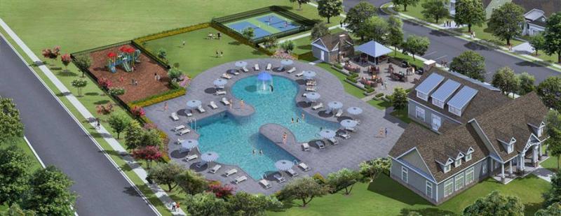 The 4,650-square-foot clubhouse at Sussex County's Pelican Point community will feature an outdoor grilling pavilion, a swimming pool and pickleball courts, among other amenities. Construction is set to begin soon, with a grand opening tentatively planned for the spring of 2018. SUBMITTED PHOTO